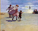 Edward Henry Potthast Brighton Beach painting